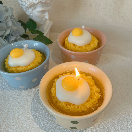 Raman Egg Noodle Candle