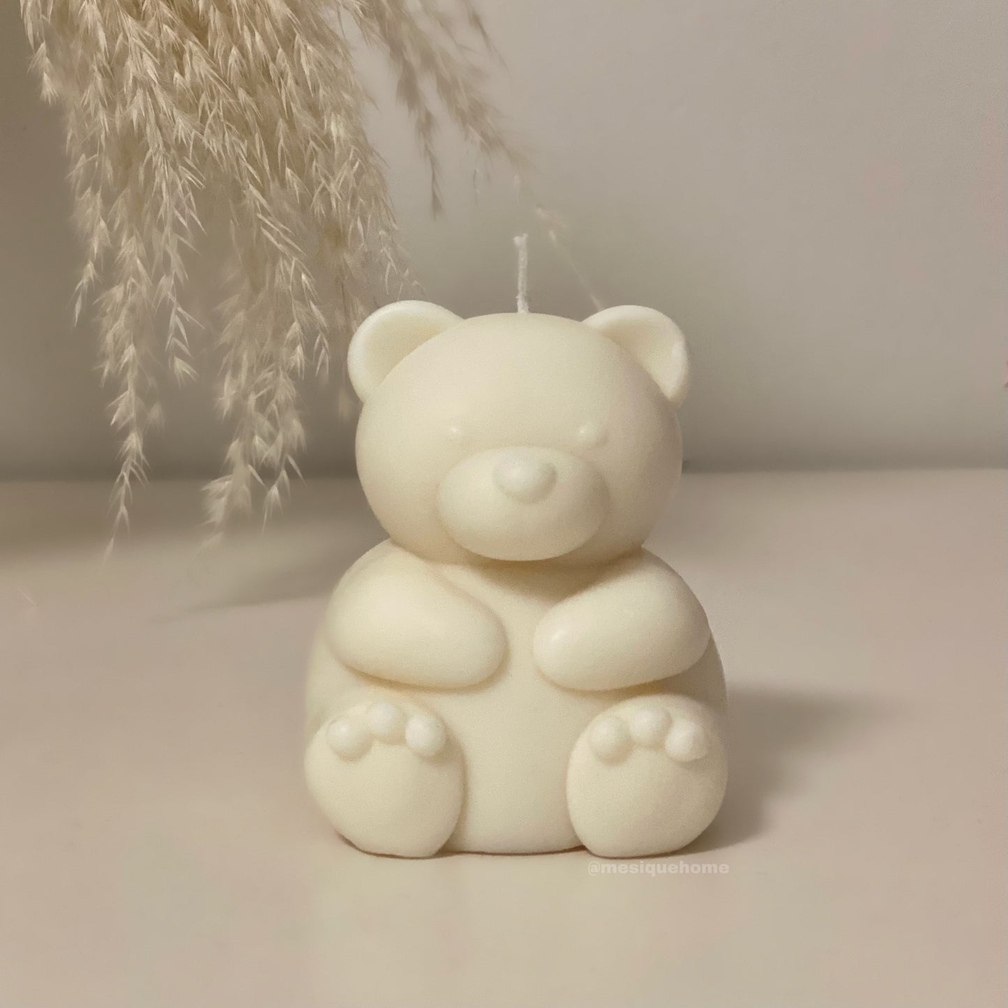 Teddy Candle White